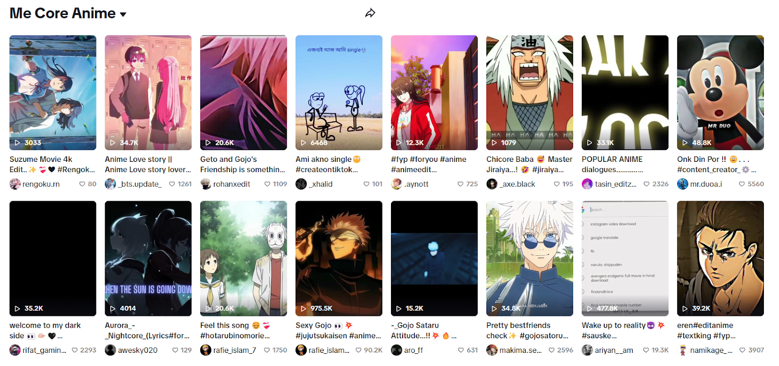 “Me Core” The Anime Trend Is Taking Over TikTok - And It's Delightfully Cringeworthy