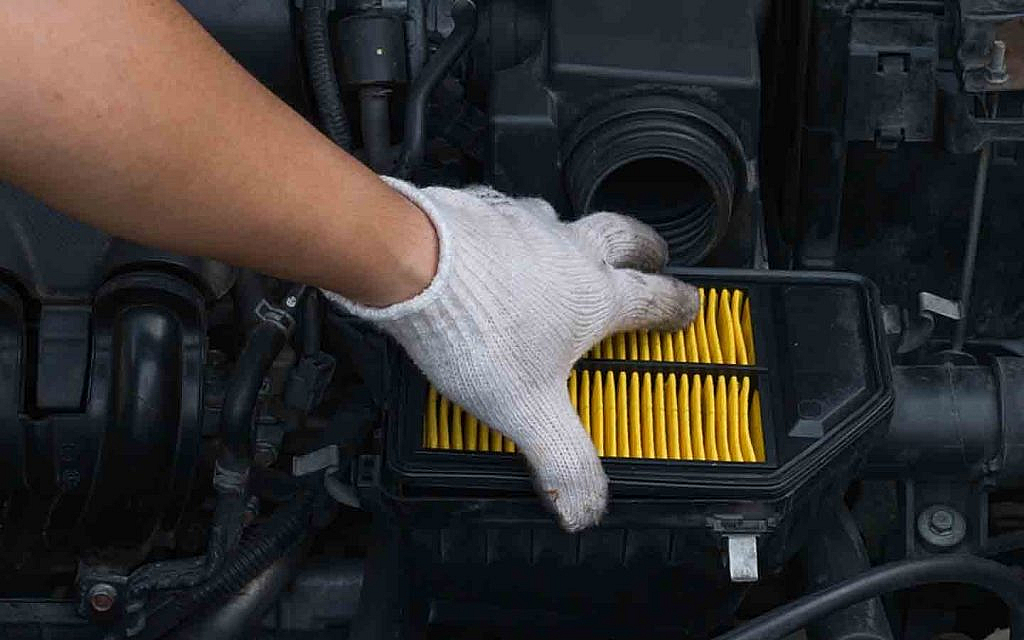 Air filter replacement to boost the engine performance