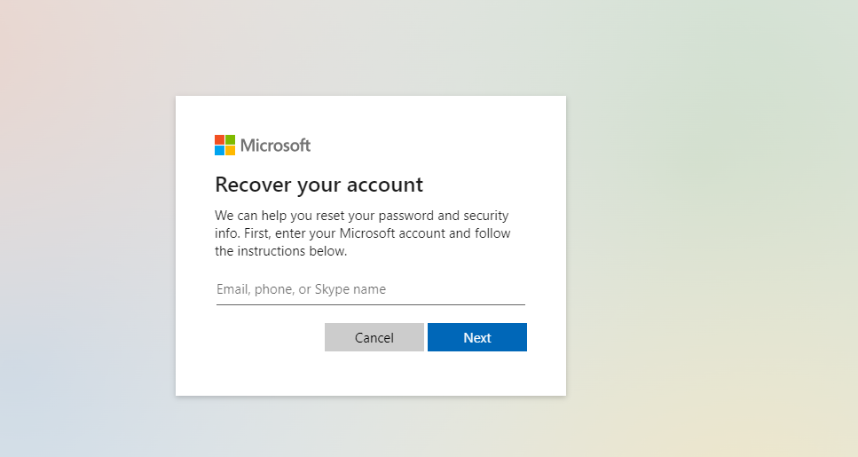 Can’t Access Your Account?