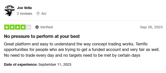 The Concept Trading reviews by Joe