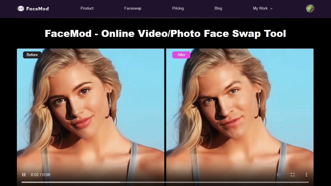 Media.io Change Face in Video with Provided Templates