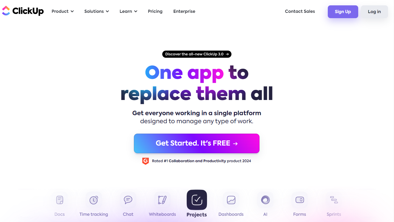 ClickUp: One app to replace them all