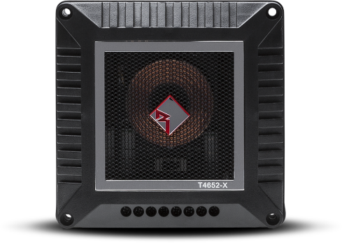 The T4652-S passive crossovers include bi-amping capabilities, tweeter attenuation, and on/off-axis phase adjustment settings.