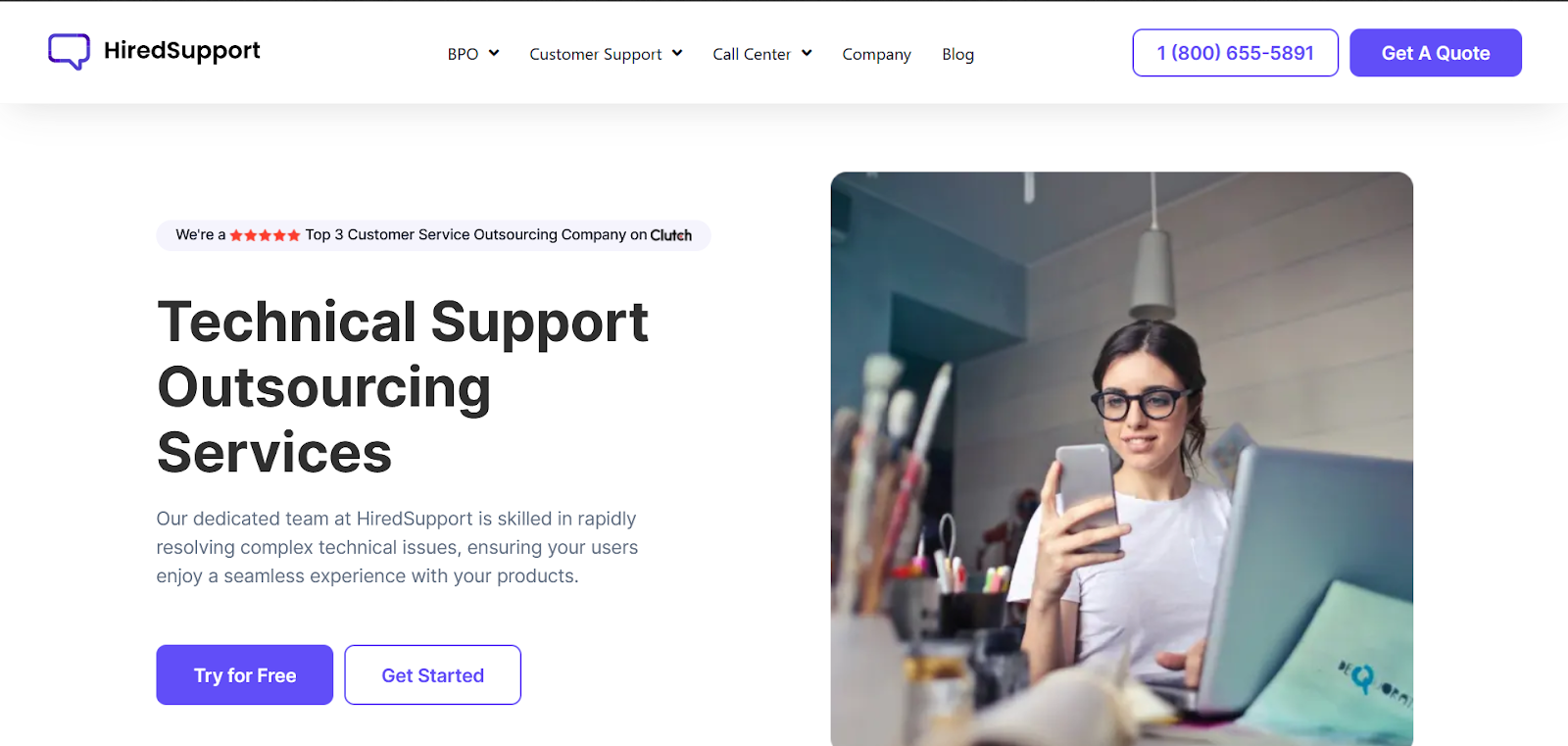 HiredSupport - Top 10 IT Support Companies for Small Business