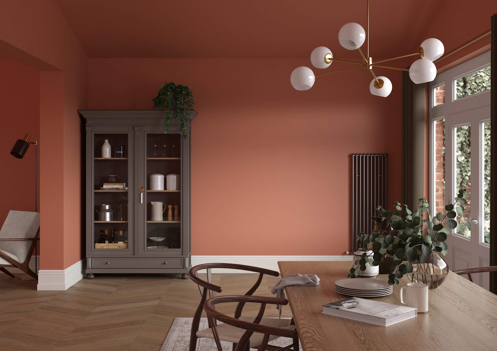 What is The Trends for Painting Ceilings - Earthy Terracotta