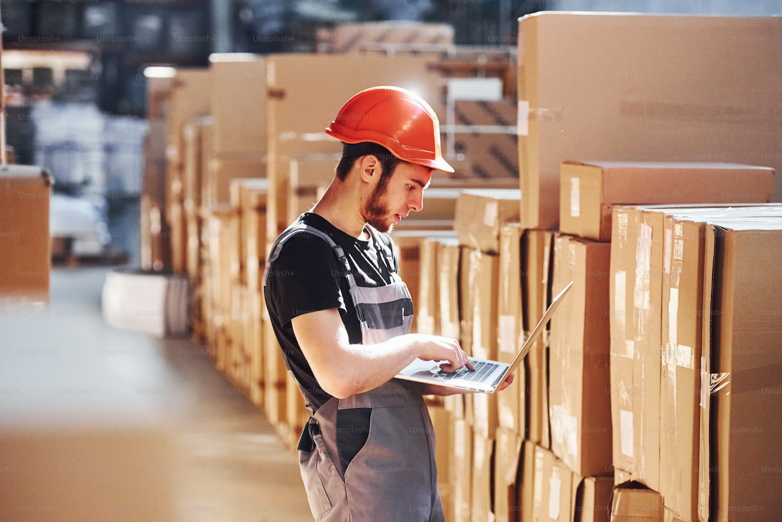 E-commerce order fulfillment personnel checking the inventory records 