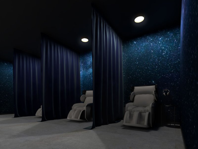 Oakwell Beer Spa's Relaxation Lounge with massage chairs