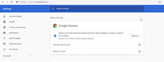 Update or Relaunch Chrome in Windows PC