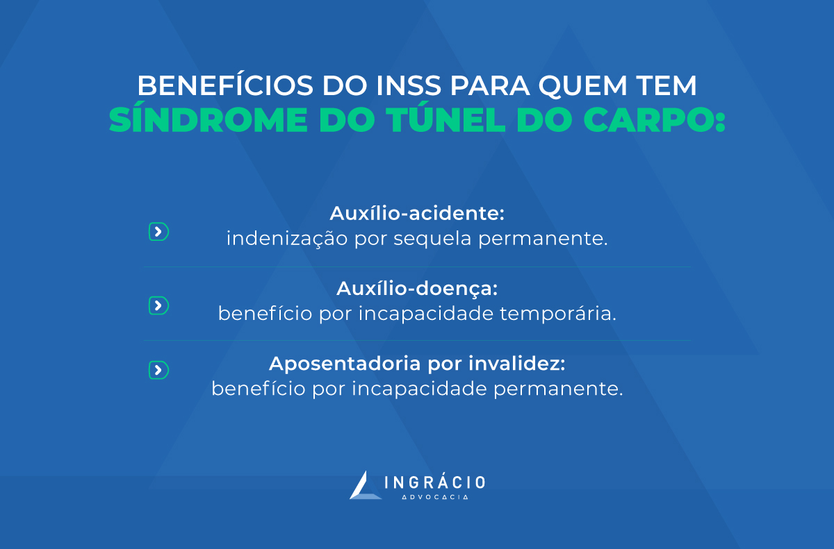 Benefícios do INSS para quem tem síndrome do túnel do carpo