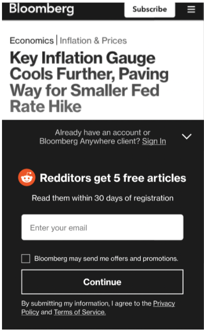 how Bloomberg and Reworld media are maximizing on the value of registration