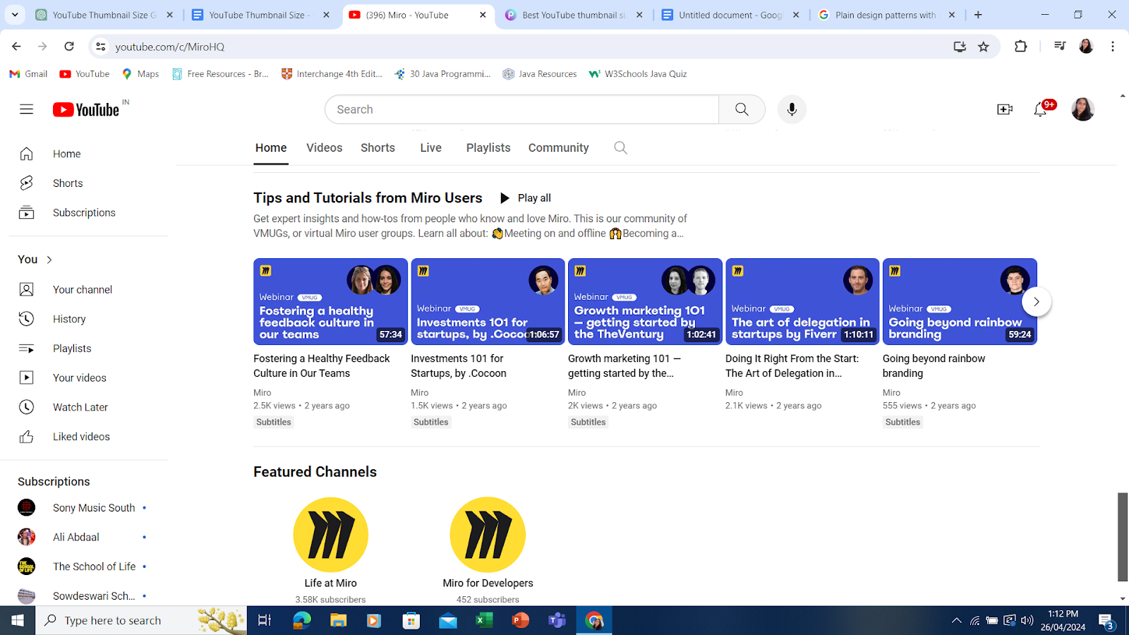 YouTube ThumbnailPlain design