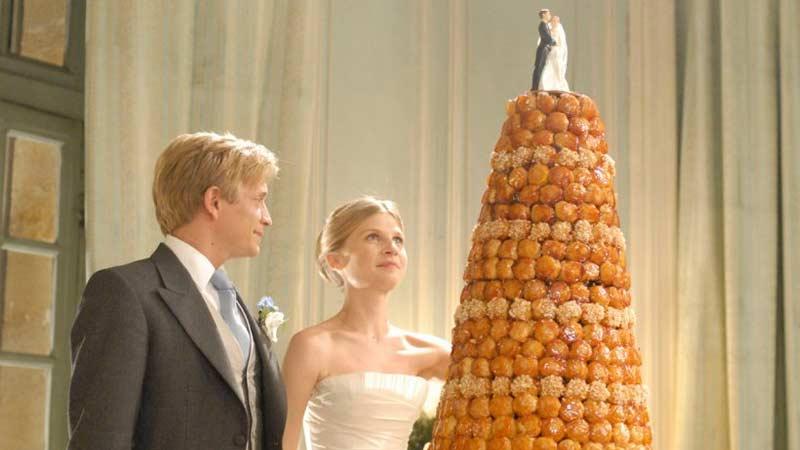 fantastic but strange French custom: la pièce montée (the mounted piece): a giant croquembouche