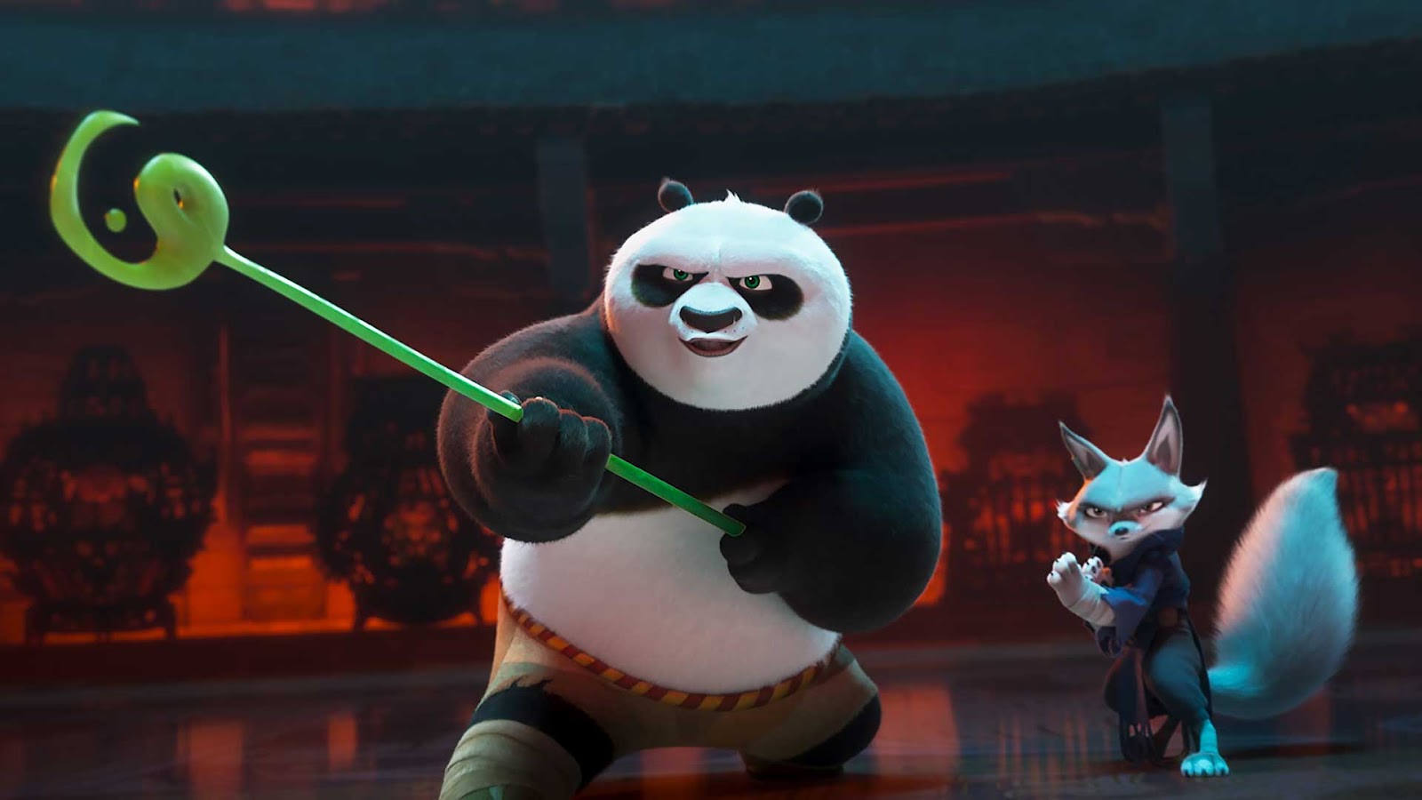 Kung Fu Panda 4 Po y Zhen Escena