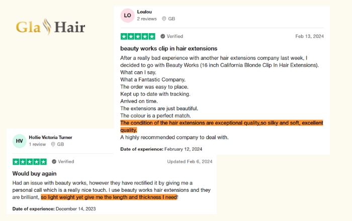 Positive Beauty Works Hair Extensions reviews about product quality 