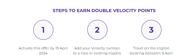 steps to earn double velocity points