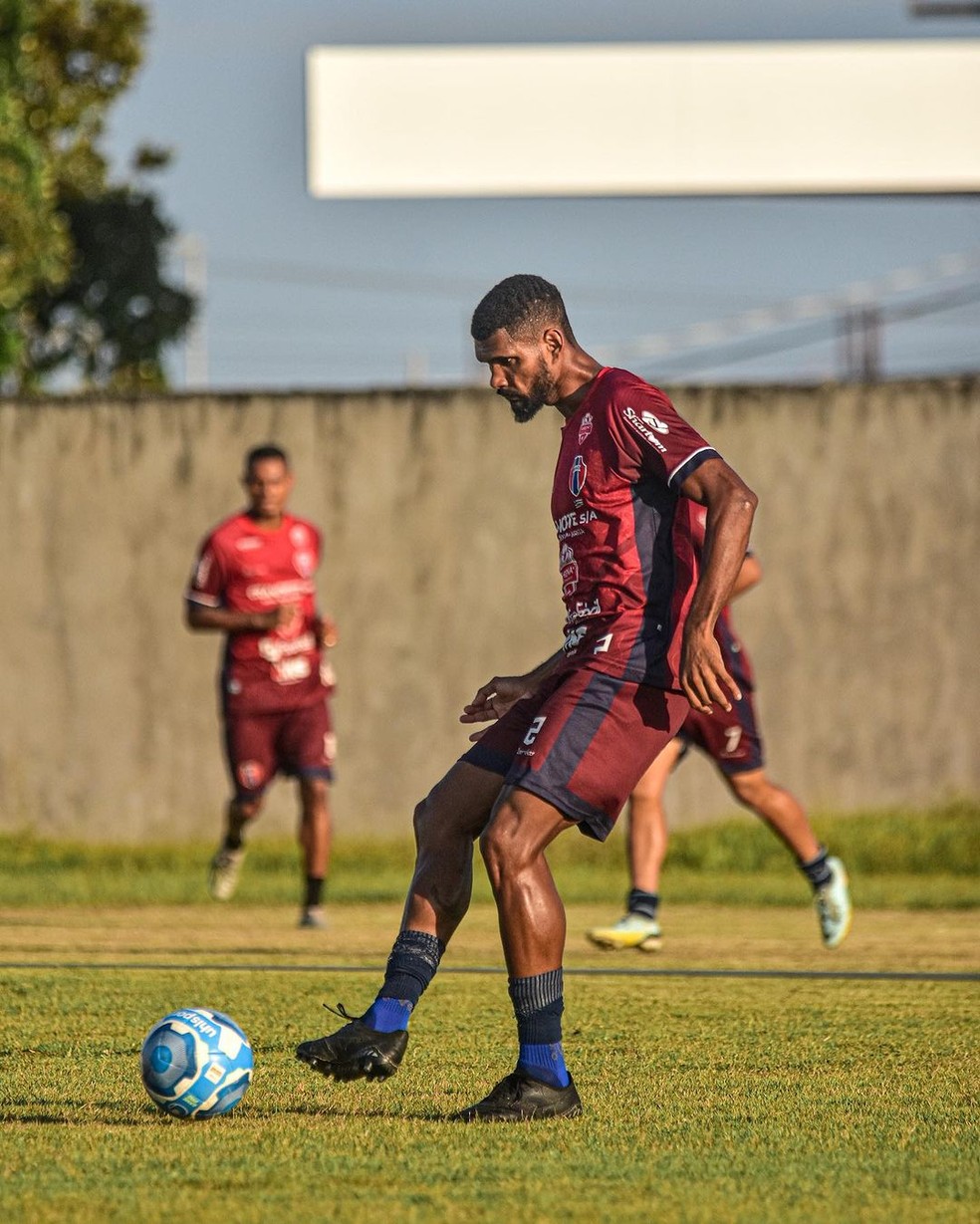 Maicon, zagueiro do Maranhão não vai jogar contra o Tocantinópolis  — Foto: Hiago Ferreira / MAC