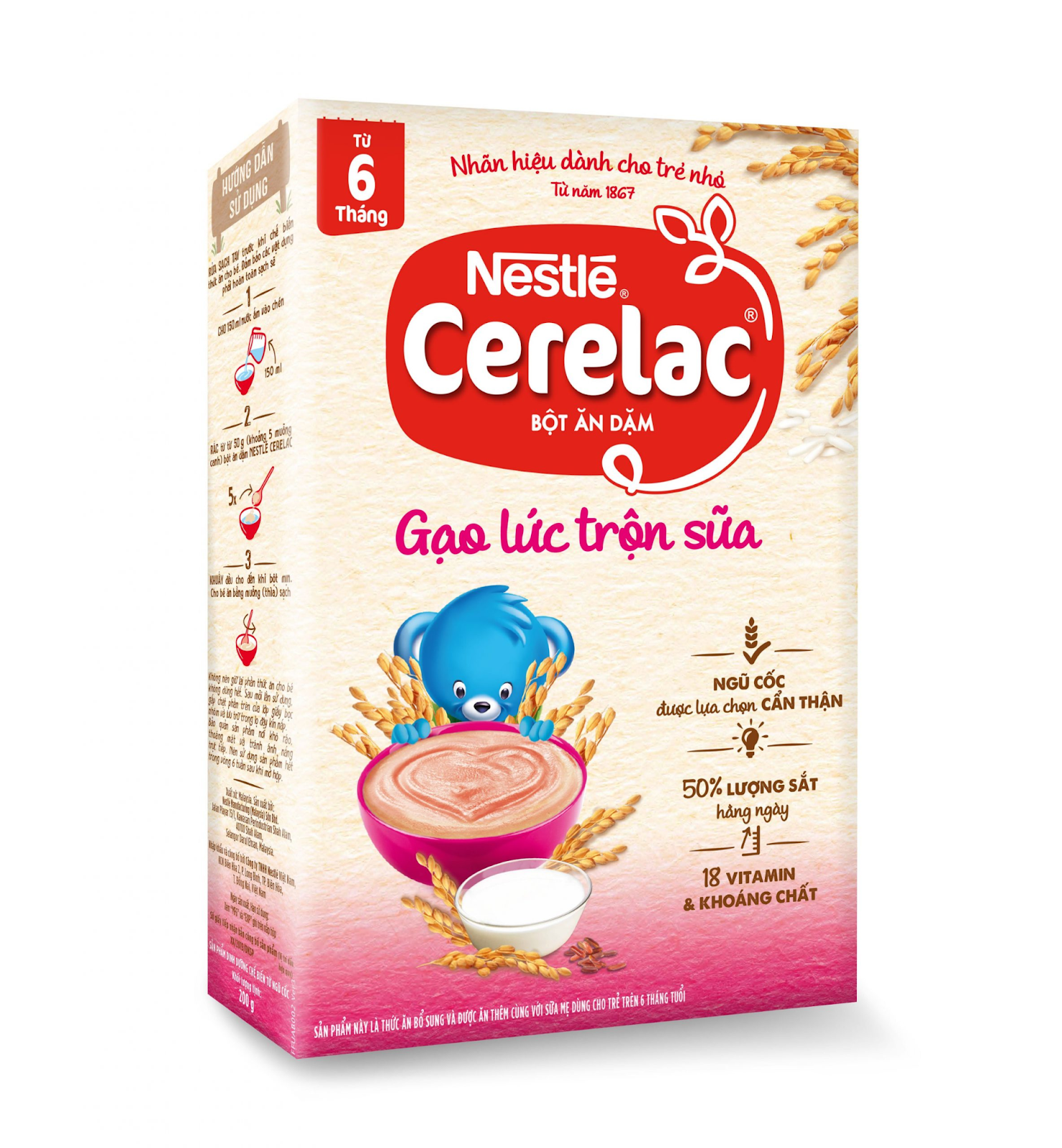 Bột ăn dặm Nestle Cerelac