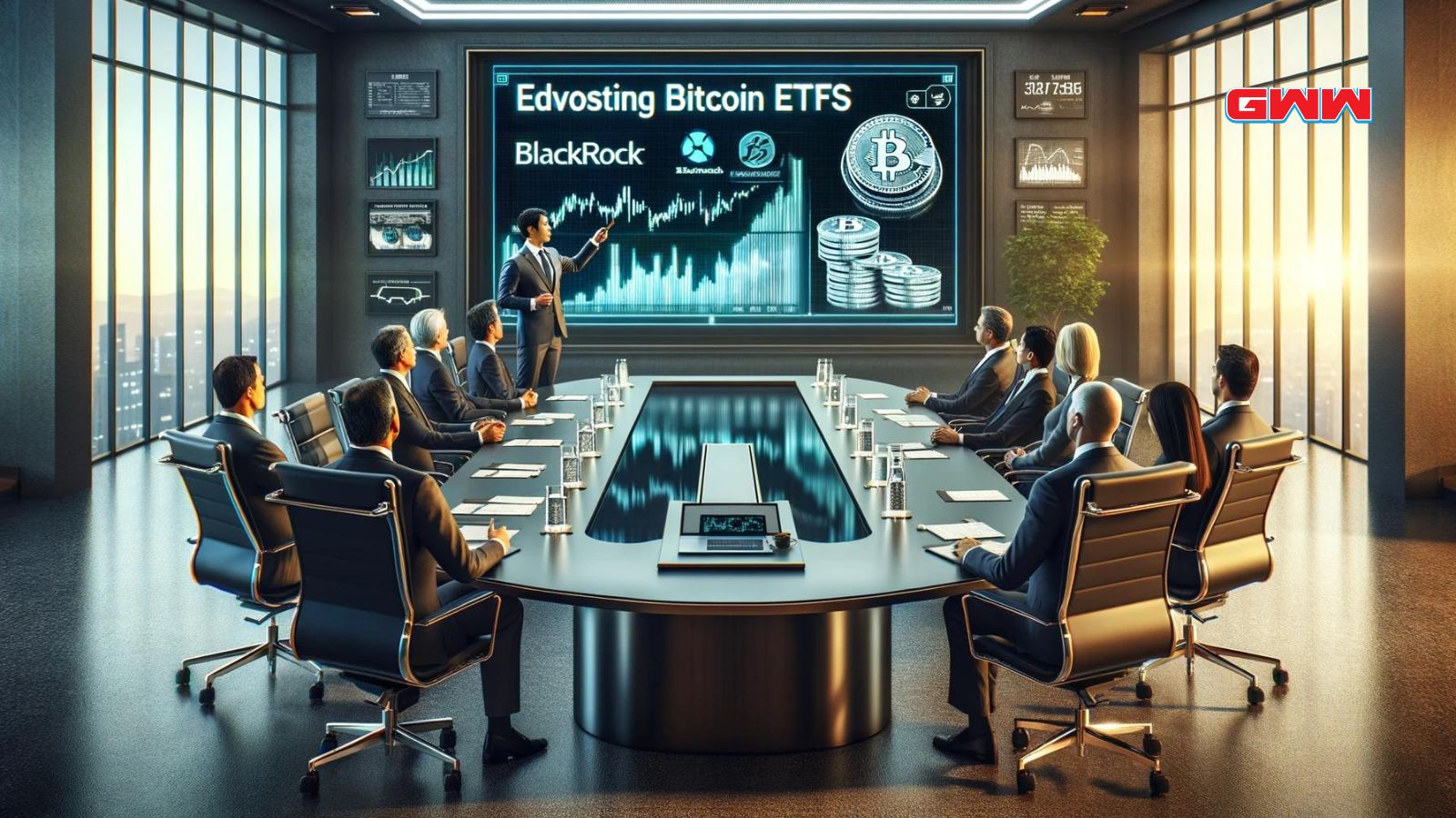 Un ejecutivo de BlackRock presenta ETFs de Bitcoin en la sala de juntas