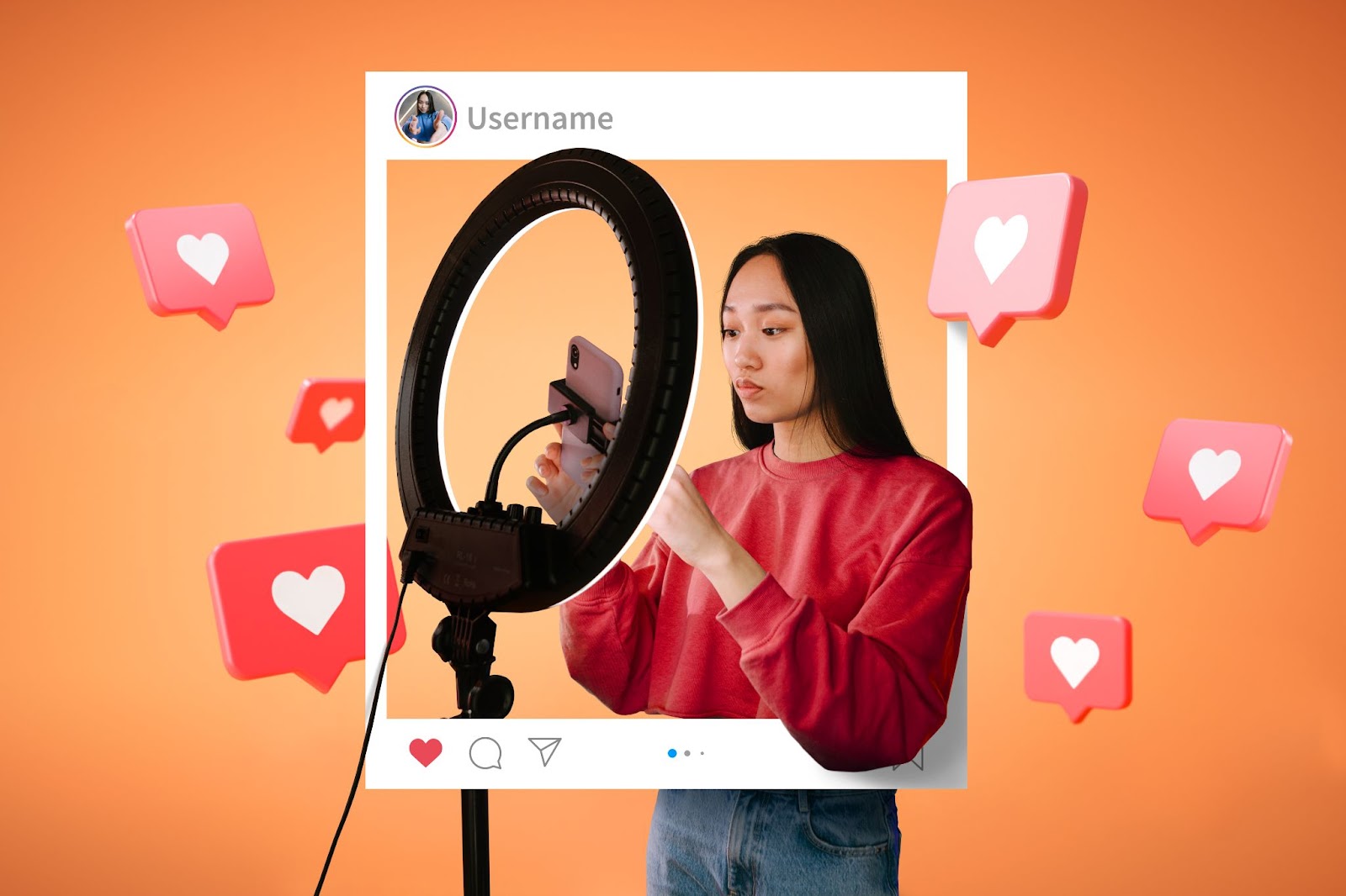 Influencer atuando em estratégia de como divulgar um evento