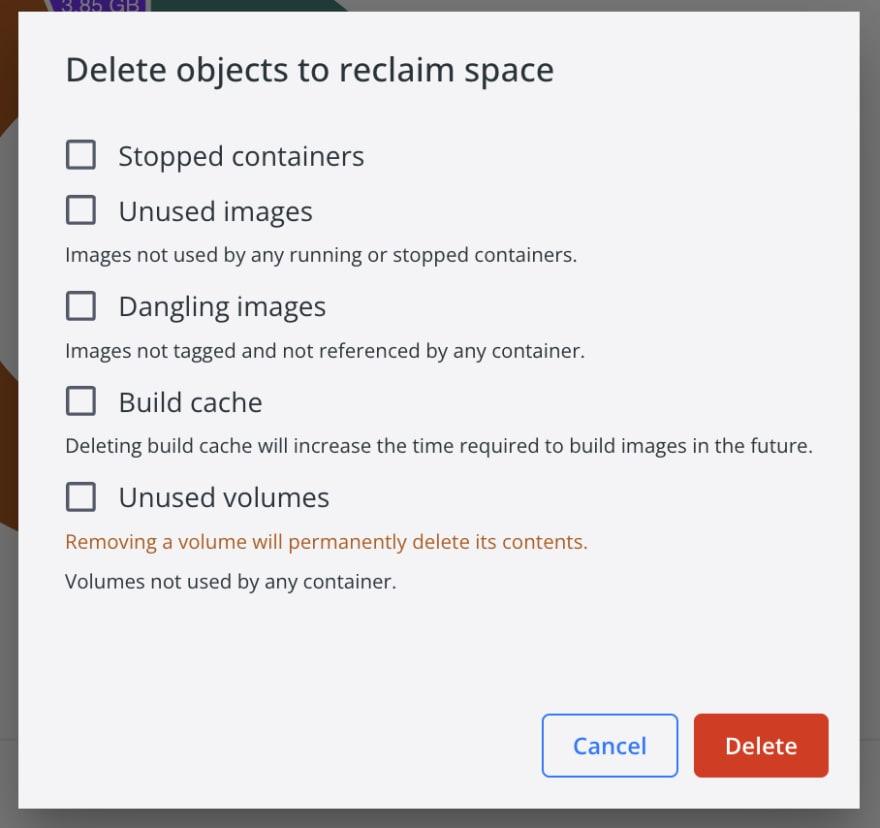 delete objects
