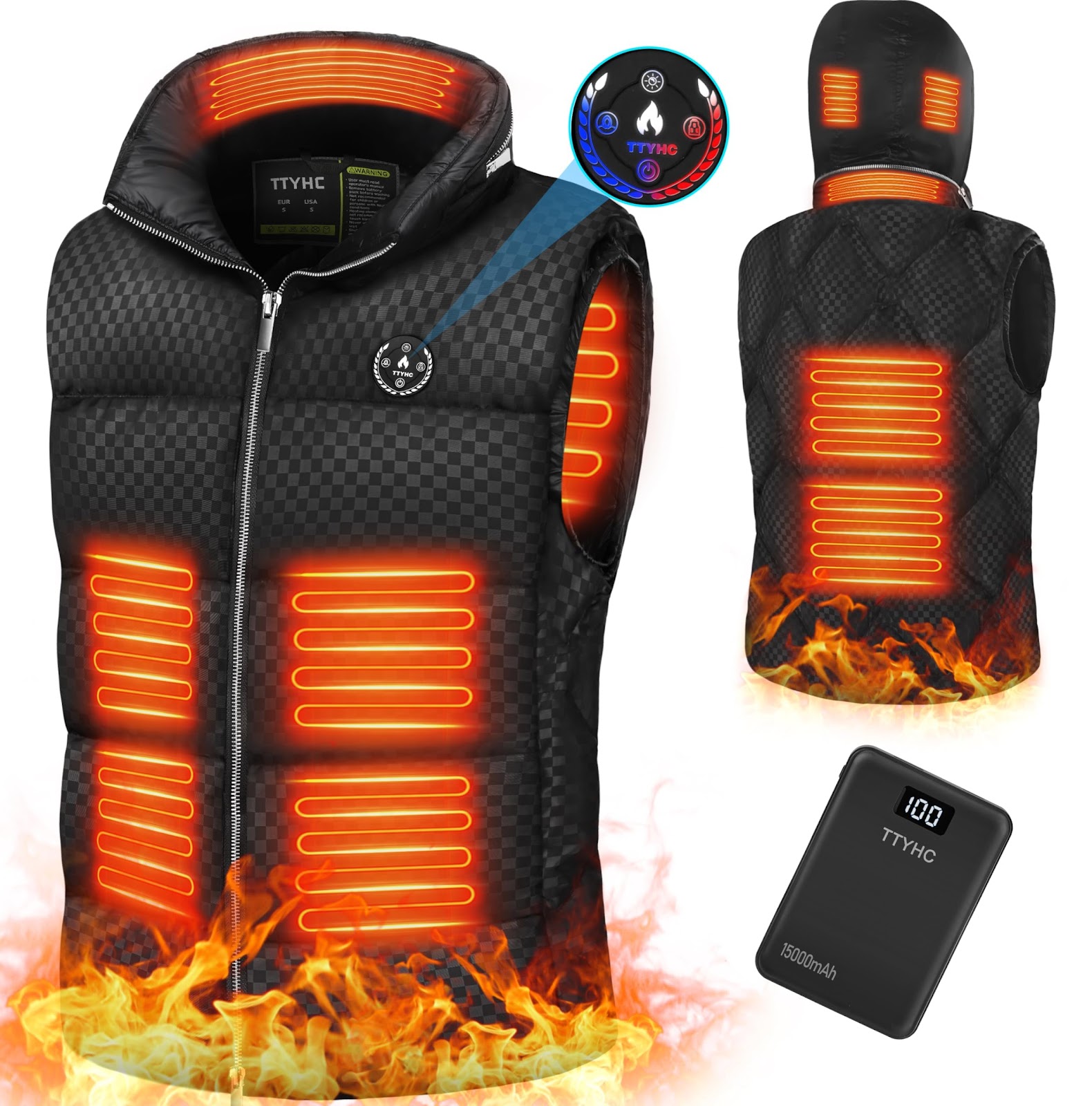 TTYHC Heated Vest for Men Women