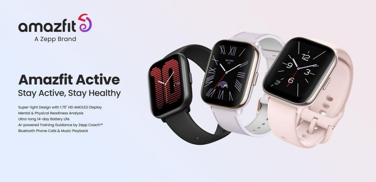 Amazfit công bố đồng hồ thông minh Active và Active Edge