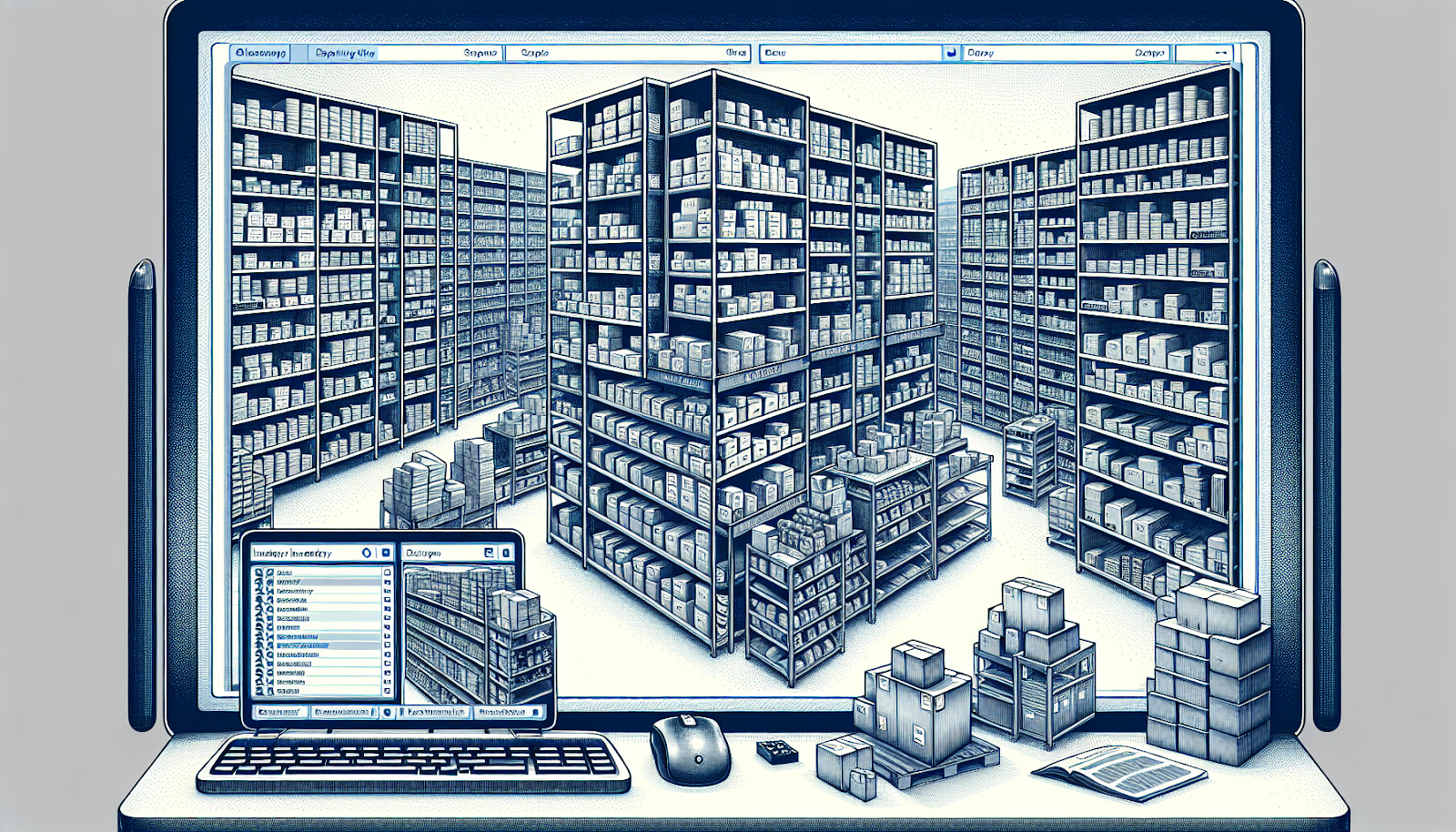 Illustration of organized inventory