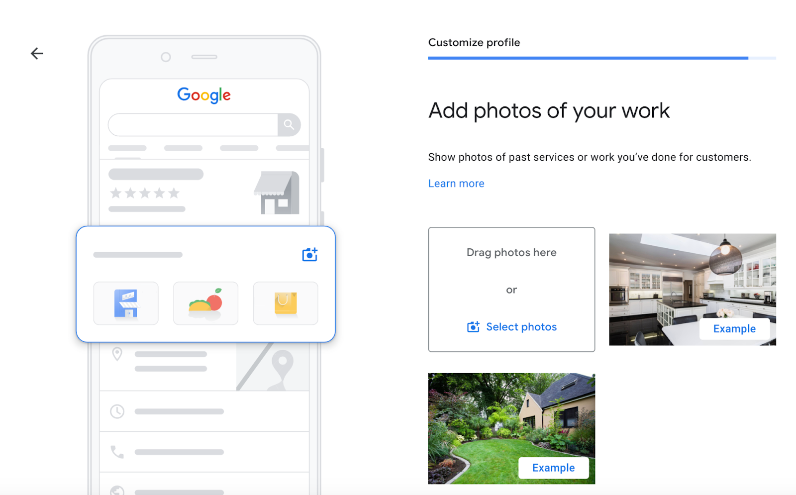 seo for plumbers, add photos