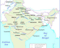 Mapa de Mahajanapadas