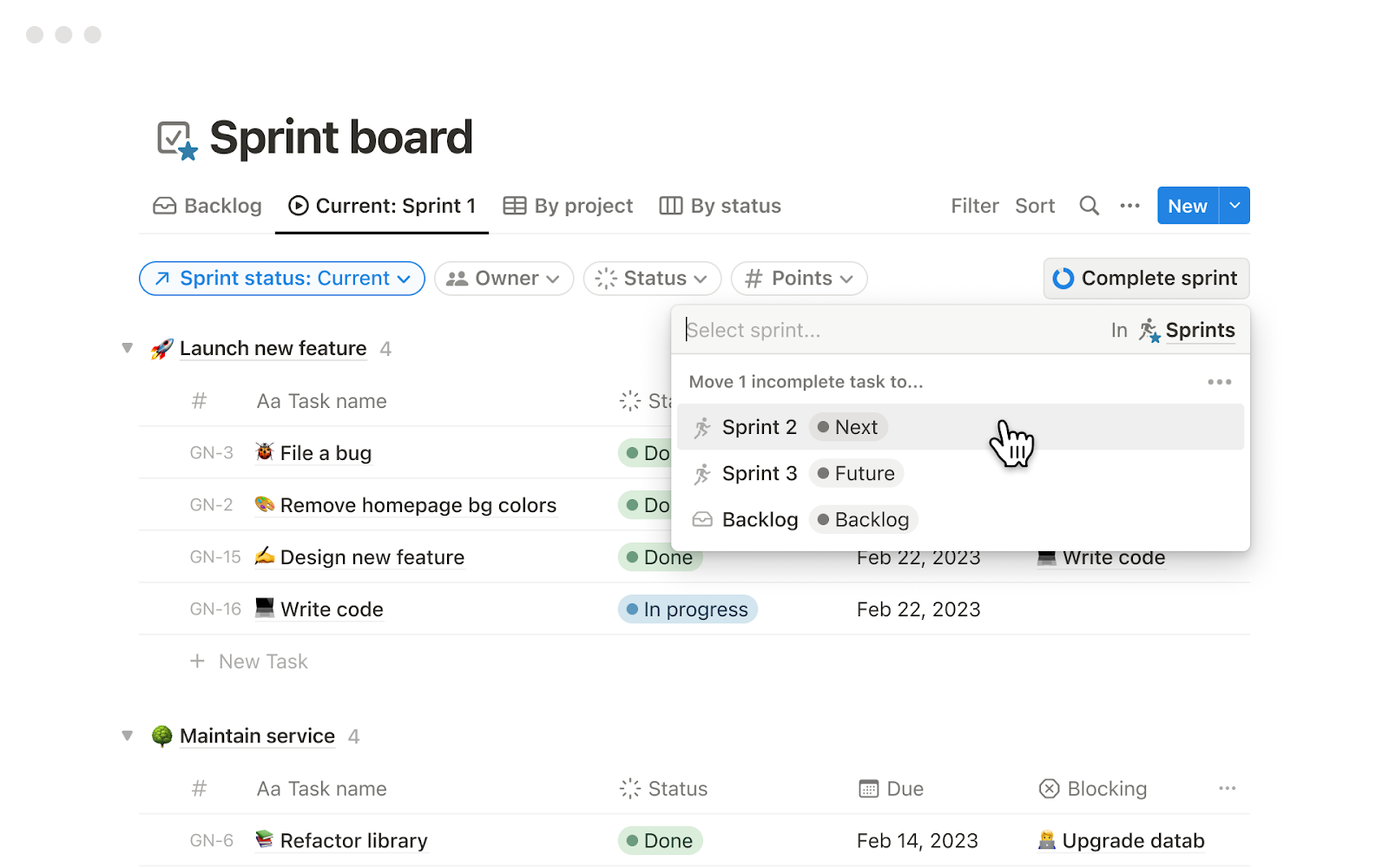 Project Management Tools with Notion