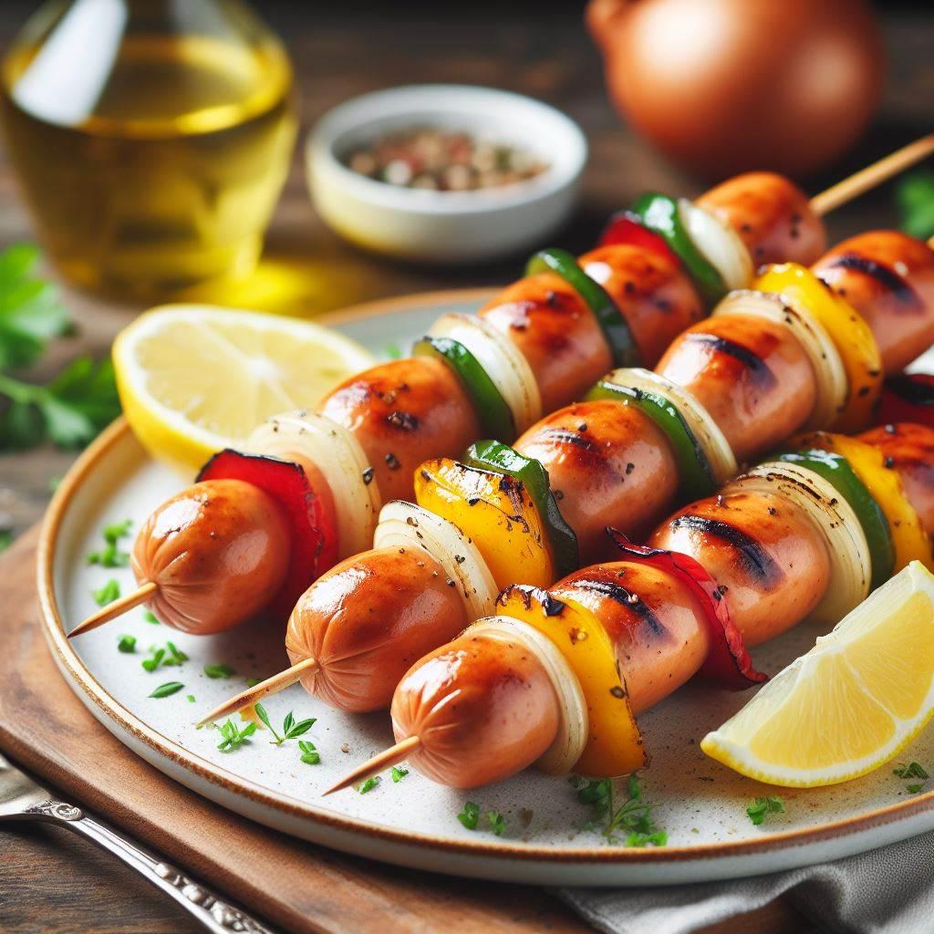 Chicken Sausage Skewers