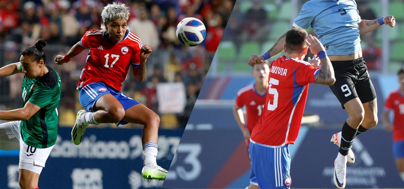 Fernanda Pinilla y Matias Zaldivia representando a La Roja.