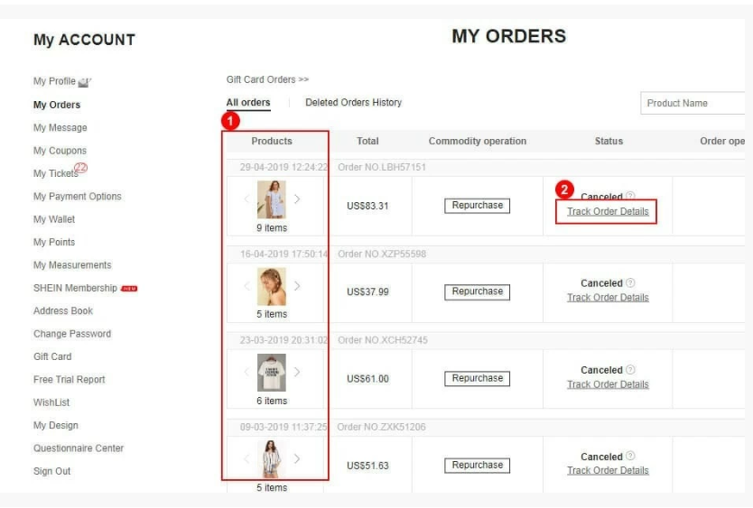 shein dropshipping