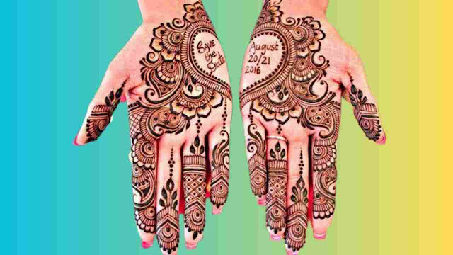 date fix ke liye mehndi design