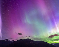 Image of Purple Aurora Borealis