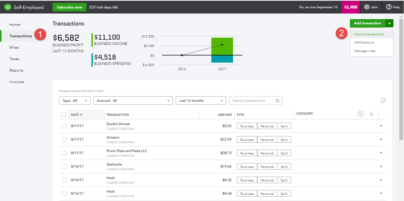 QuickBooks Self-Employed: Tailored for Freelancers and Sole Proprietors