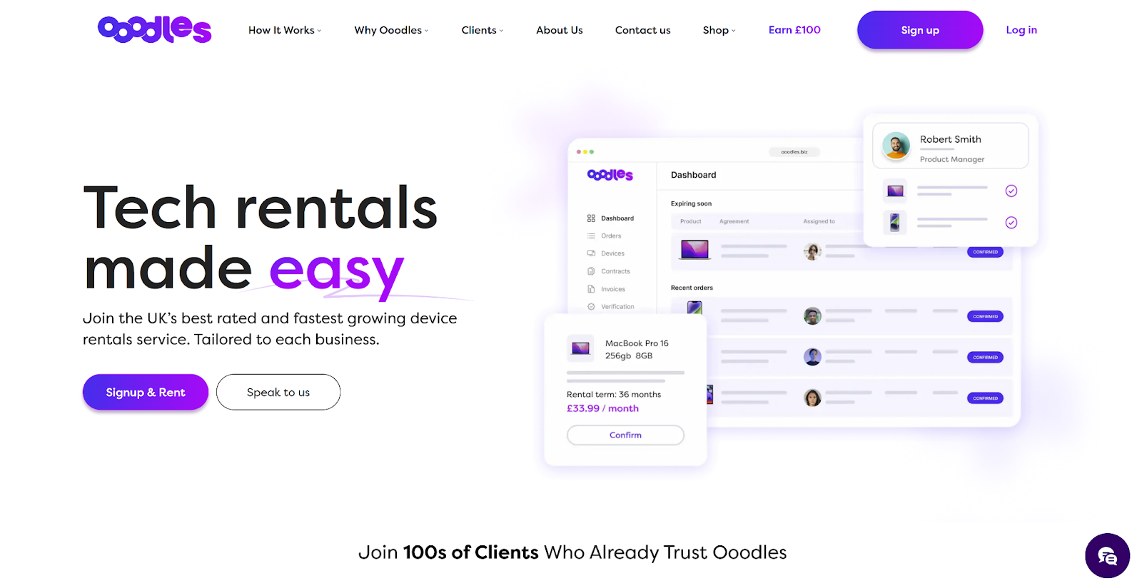 Oodles homepage screenshot