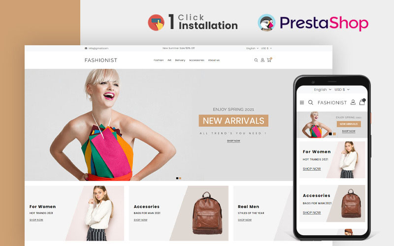 Responsive Design Templates - Prestashop