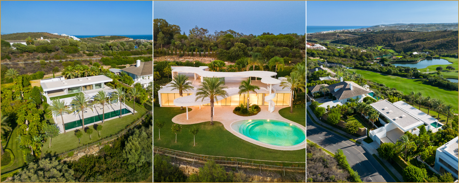 Finca Cortesin villas de luxe à vendre Hansson Hertzell immobilier à Casares Costa del Sol