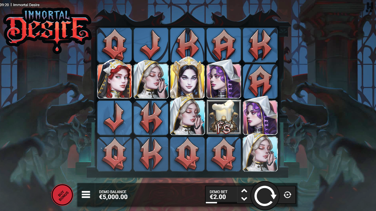 immortal desire slot screenshot