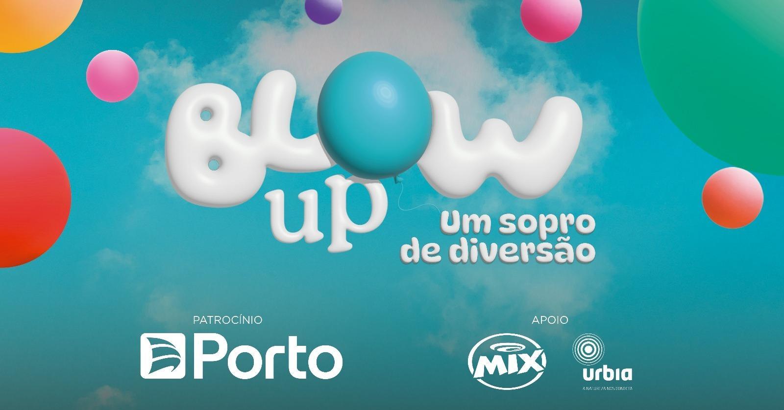 Banner do evento Blow Up, parte da programação infantil em São Paulo