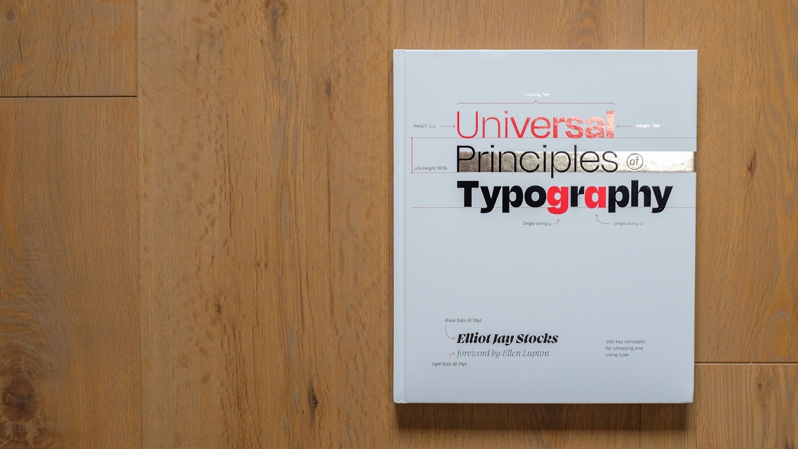 Photo of the Universal Principles of Typography book by Elliot Jay Stocks on Abduzeedo
