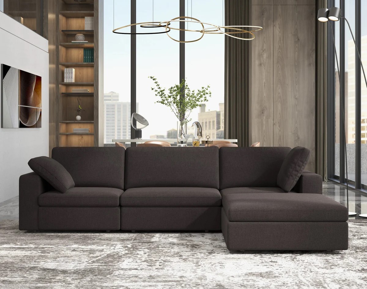 Texas Modular Corner Sectional Modern Sofa from Mid in Mod