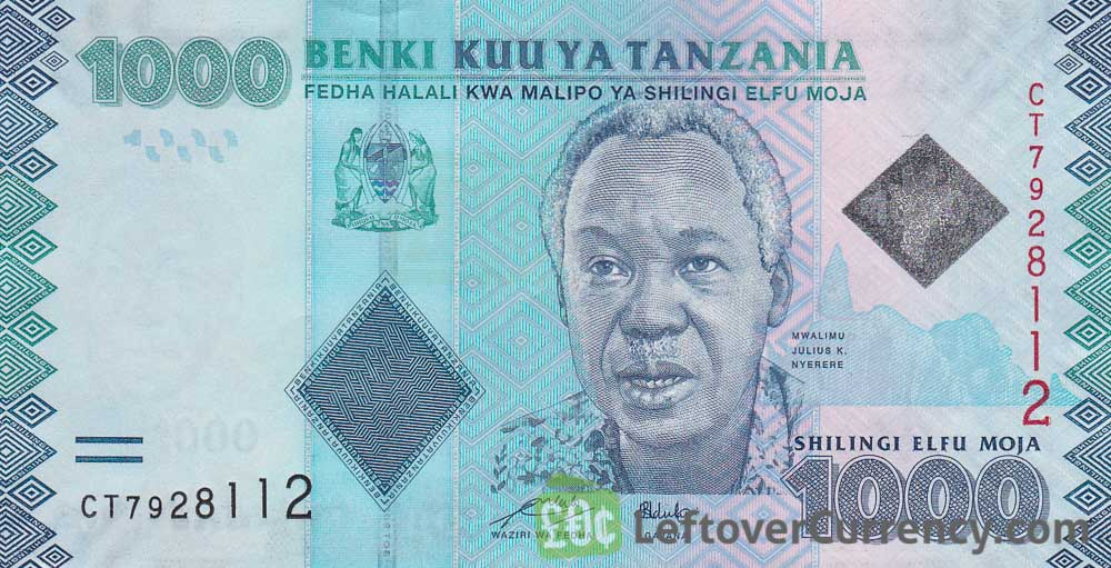 1000 Tanzanian Shilling Banknote
