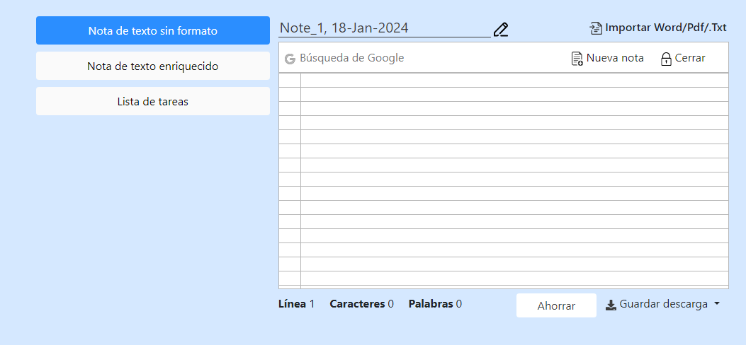 blocs de notas