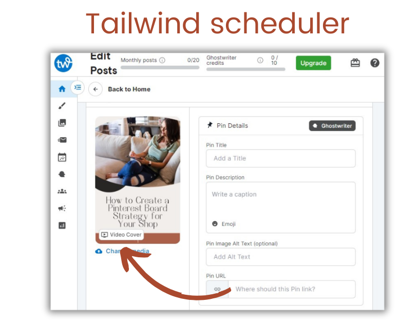 video covers in the Tailwind scheduler
