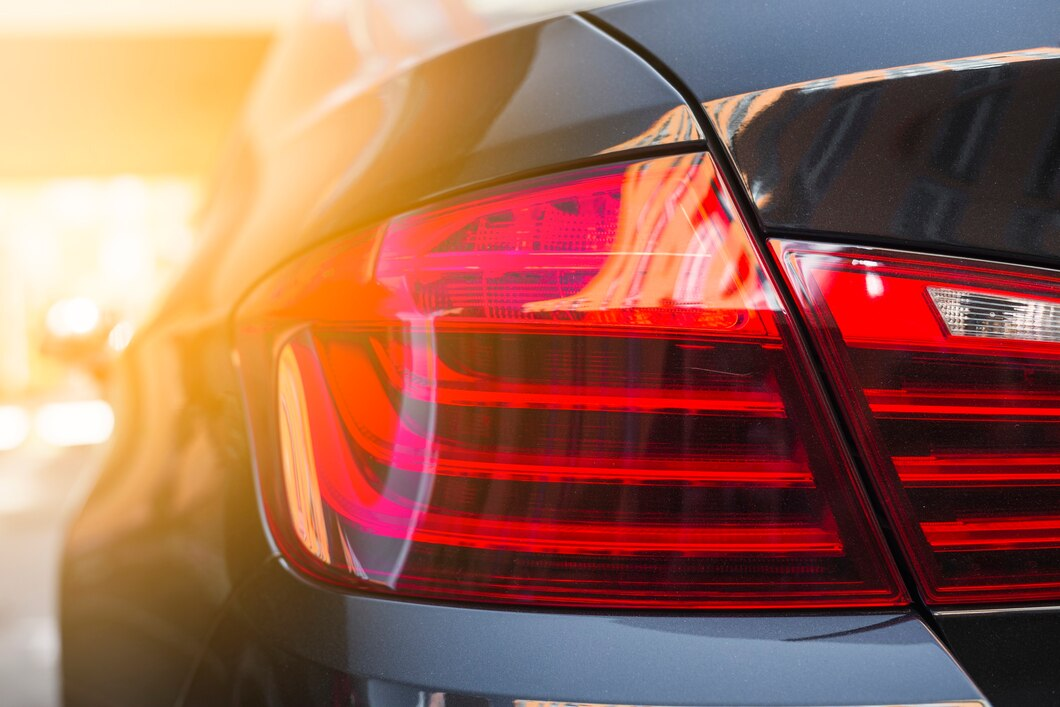 Laser Beam Headlight of a Car