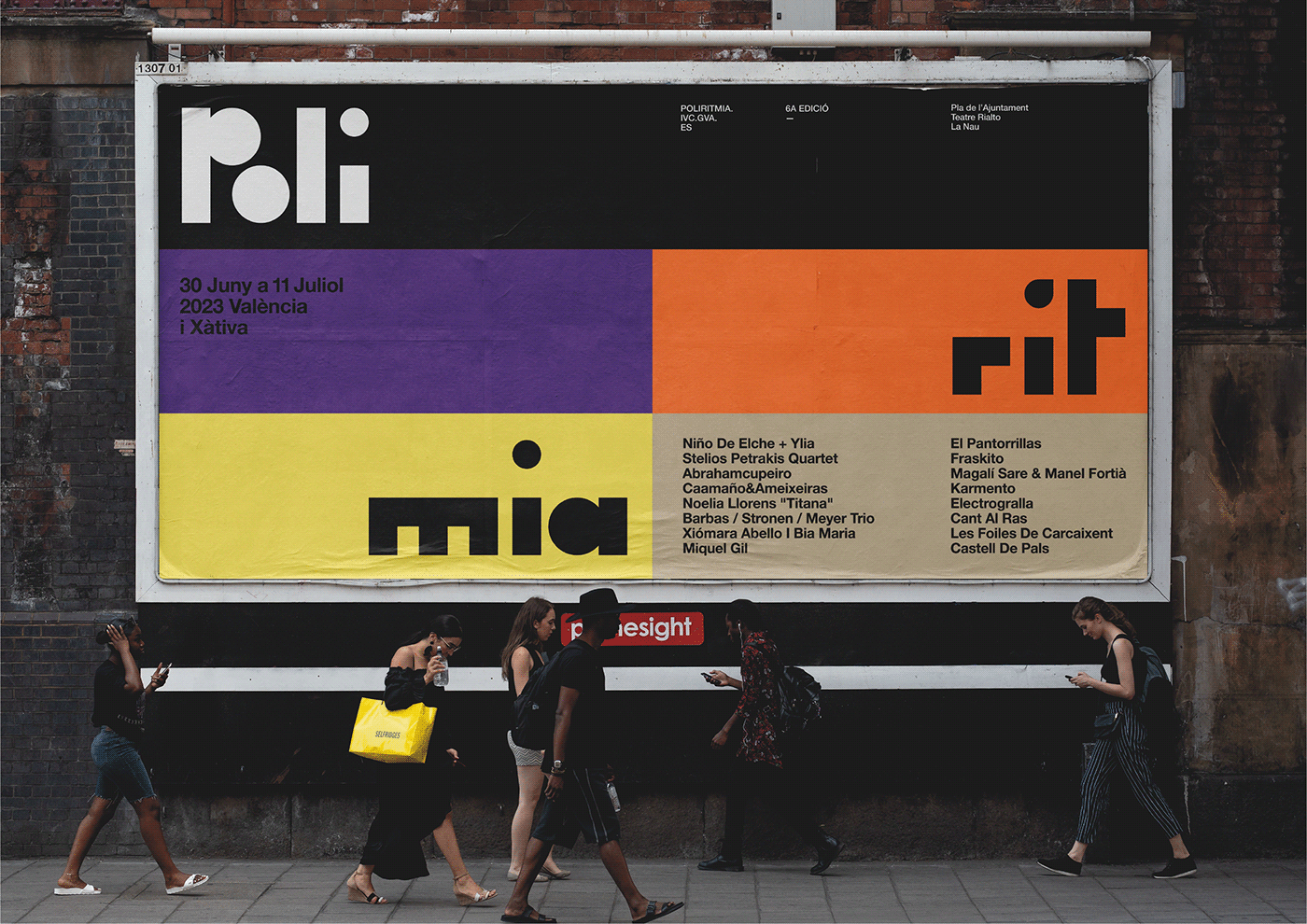 Graphic design web design music festival identity poster colors art branding  music festiva