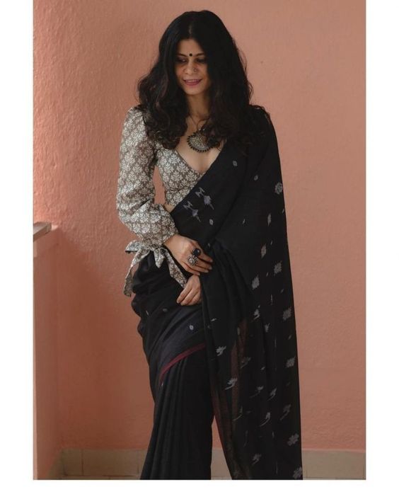 Linen Saree Trend - Tips to style your Linen or Cotton Saree for