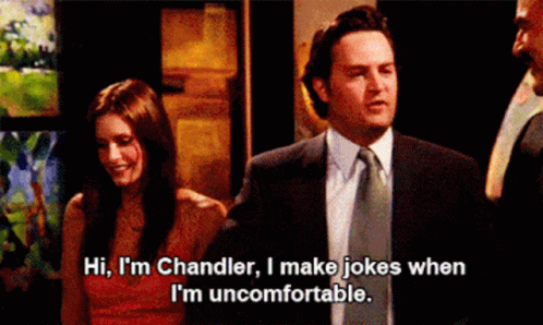 Chandler Friends GIF - Chandler Friends Jokes - Discover & Share GIFs